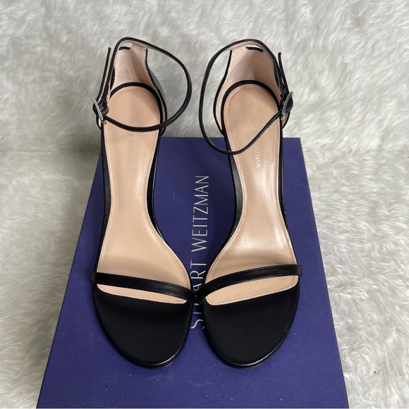 NEW STUART WEITZMAN NUDISTSONG STRAP
SANDAL IN BLACK SIDE 9 - Picture 6 of 15